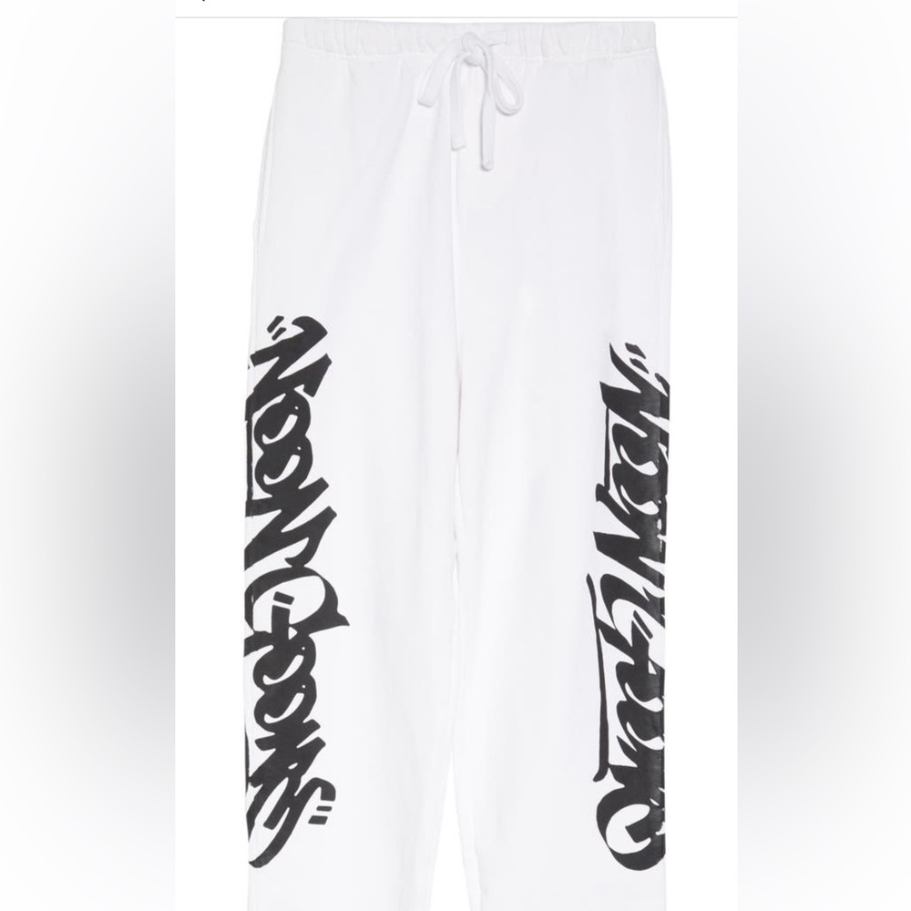 Noon Goons Tag Cotton Wide Leg Sweatpants NWT